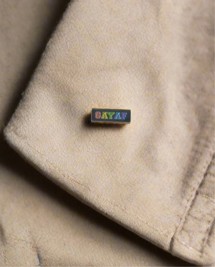 GAYAF enamel pin