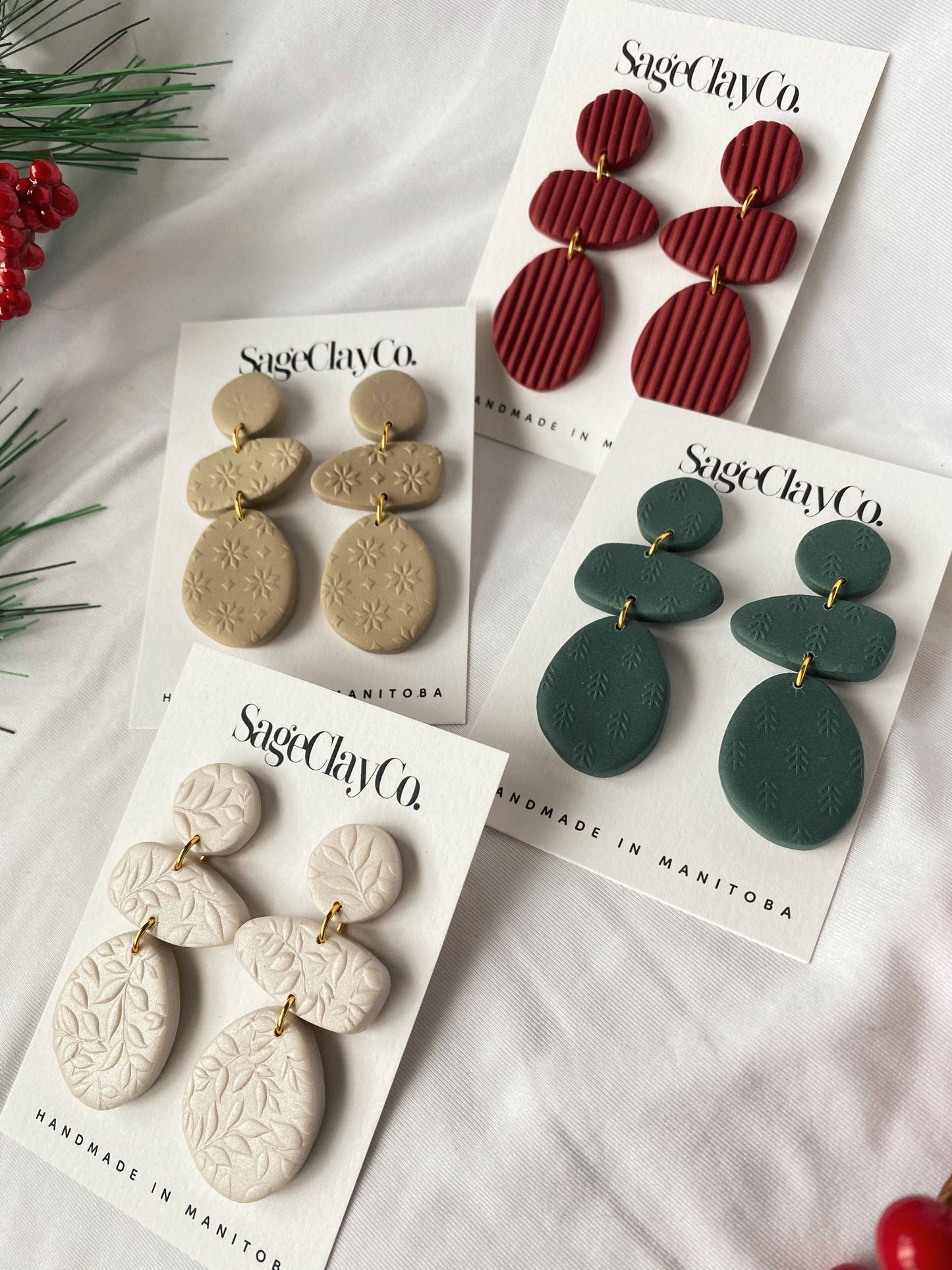 SageClayCo - Gia | Handmade Polymer Clay Earrings