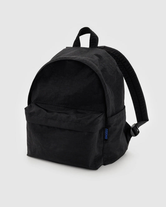 Baggu - Medium Nylon Backpack Black