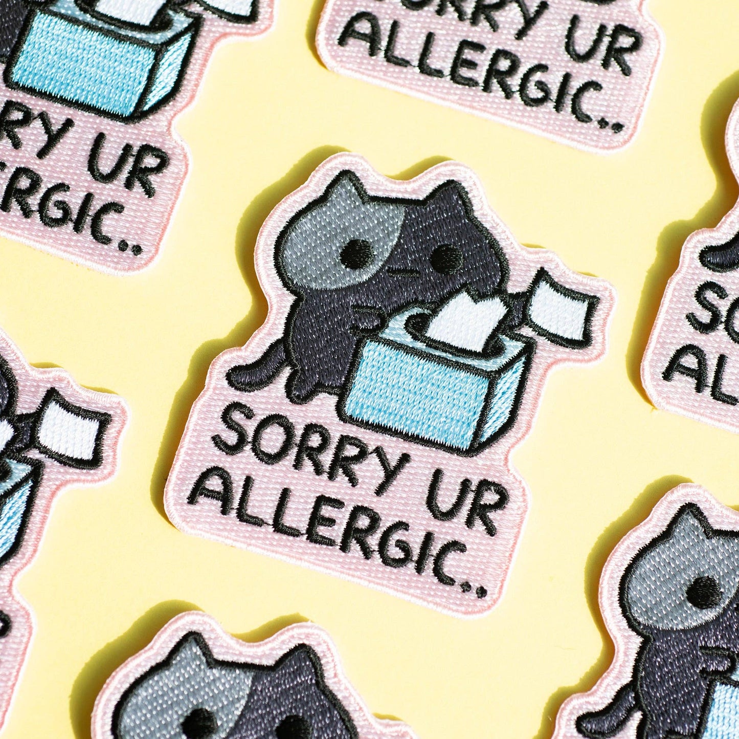 Allergy Cat Iron on patch