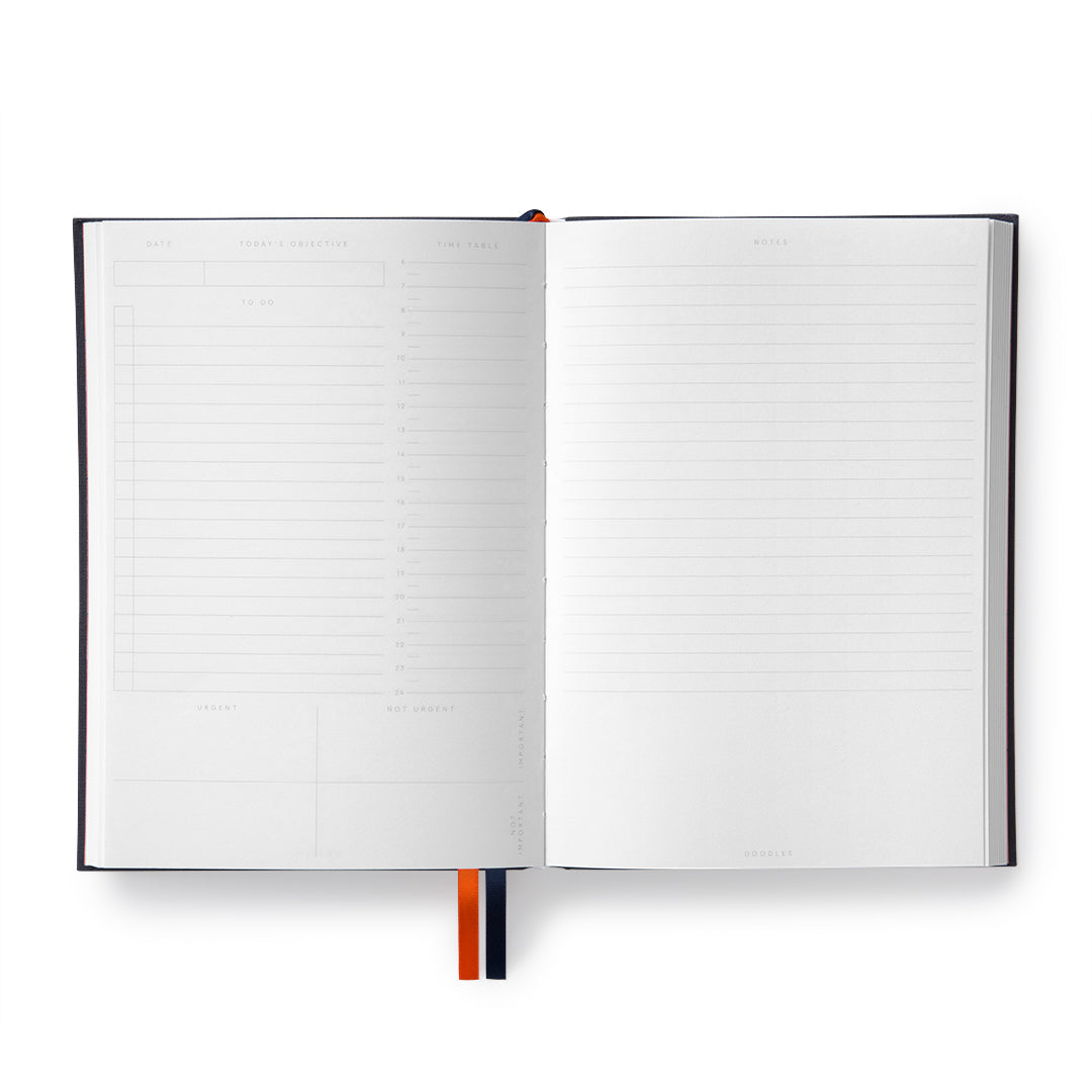 Olive Green Fabric Daily Planner