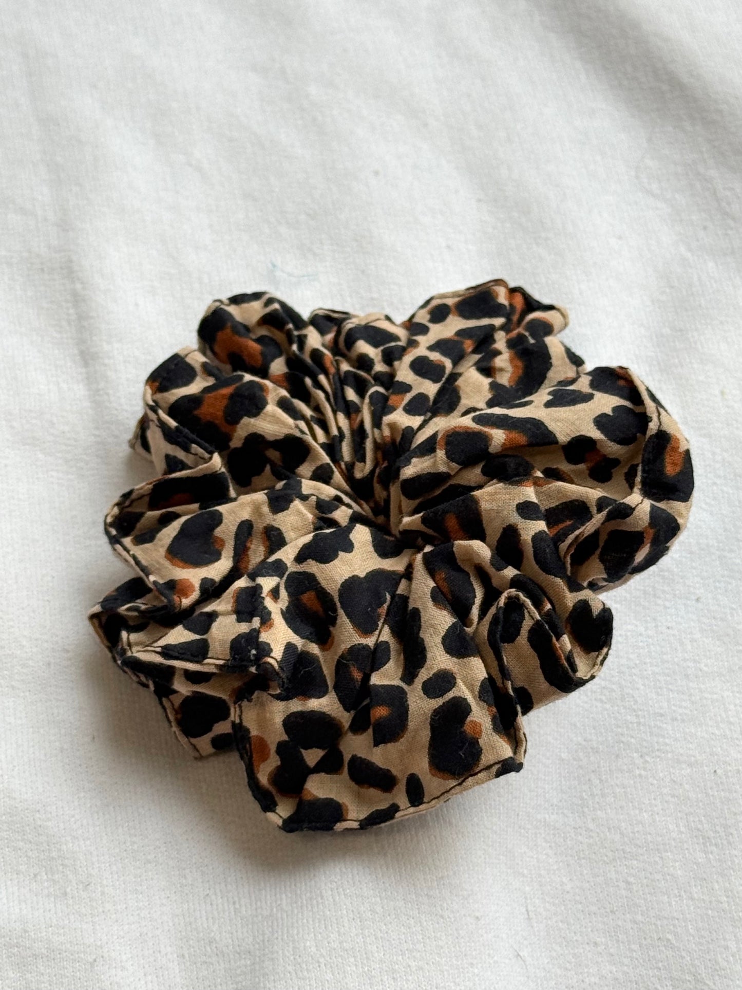 Medium cotton handmade blockprint scrunchies