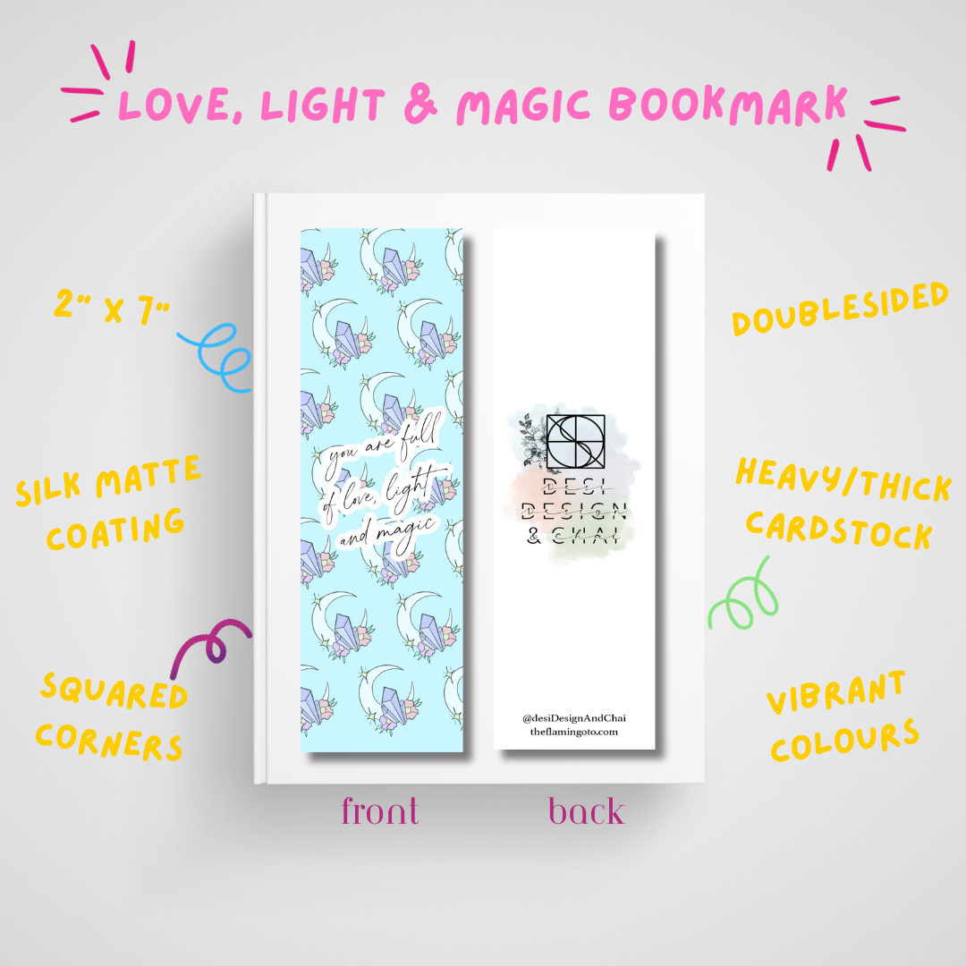 Love, Light & Magic bookmark