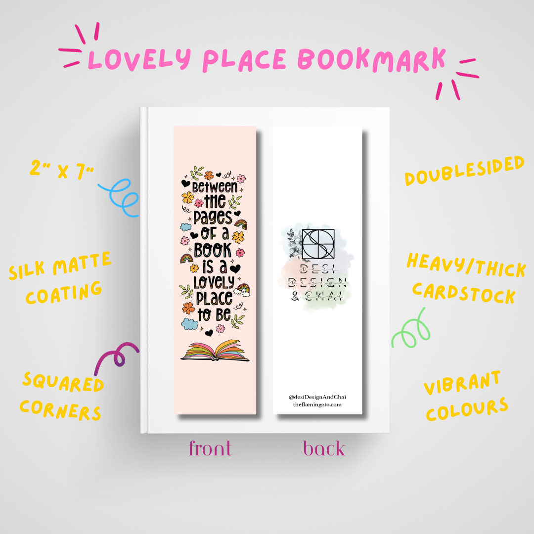 Lovely place bookmark