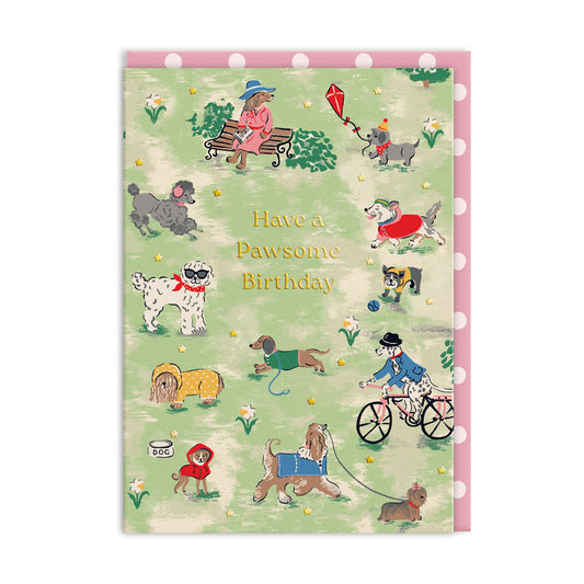 Pawsome Birthday Card