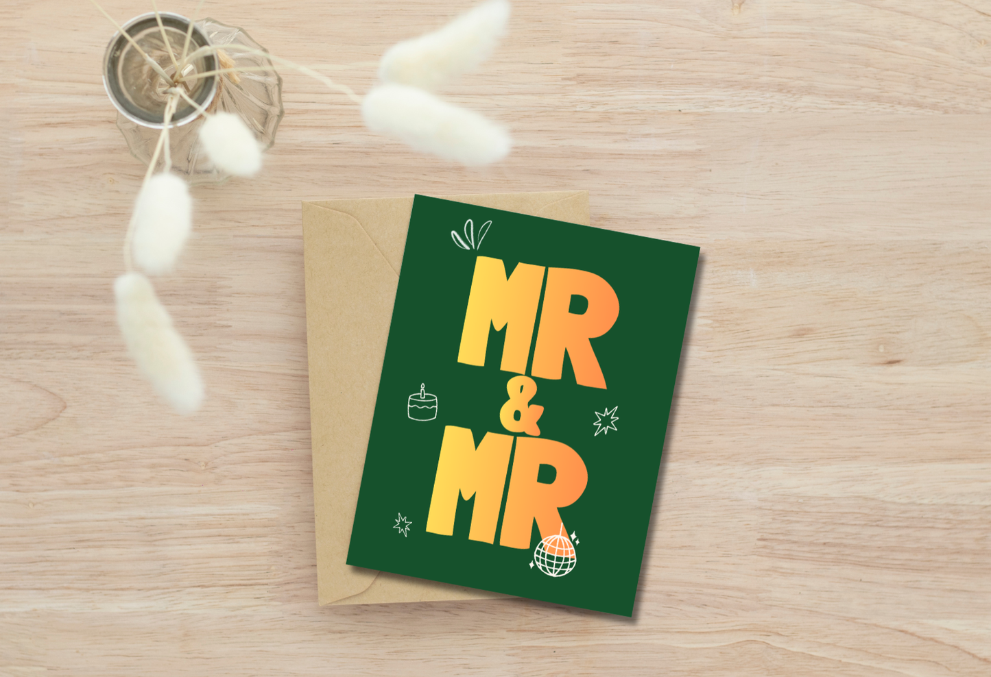 Mr & Mr - Wedding- greeting card