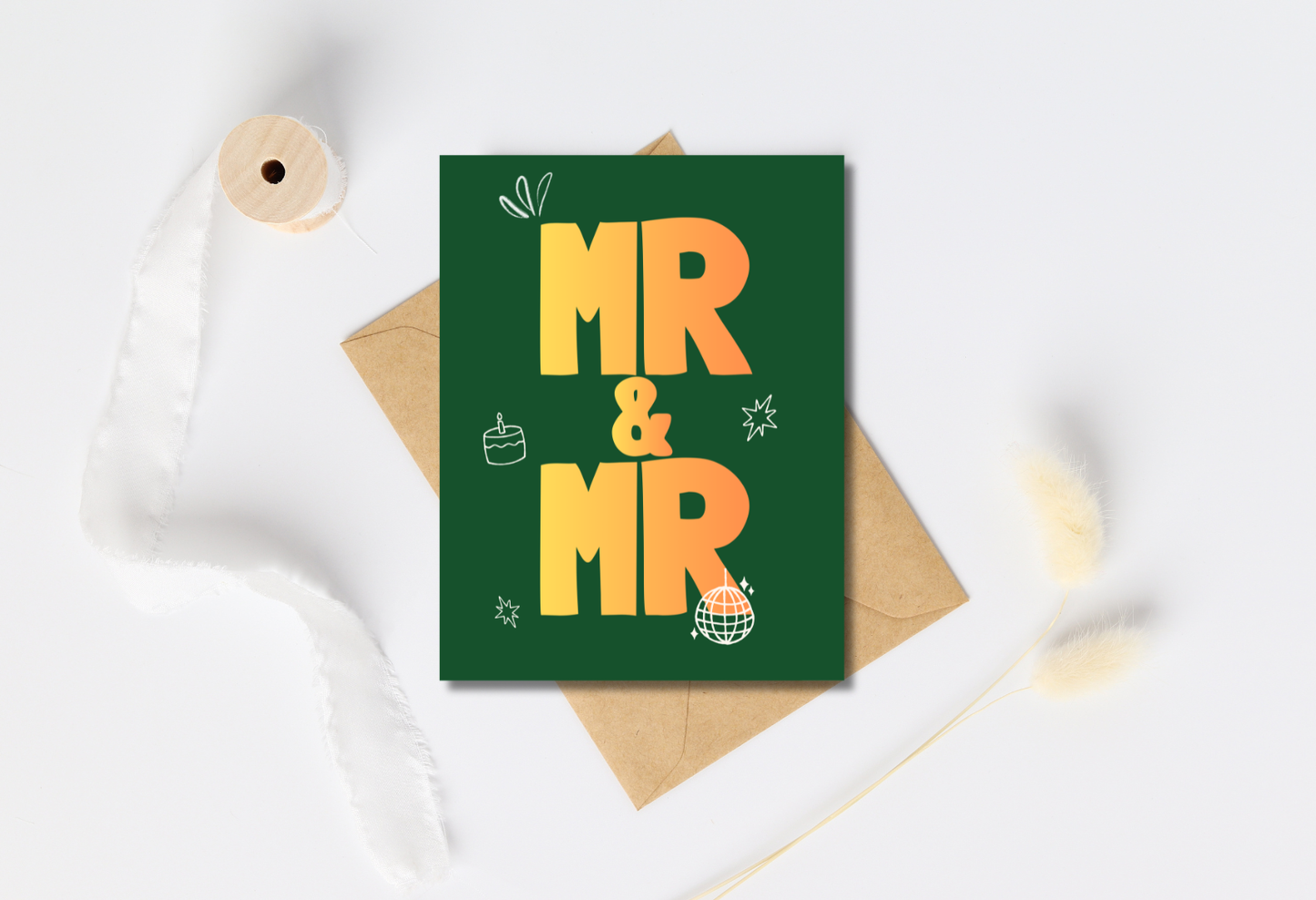 Mr & Mr - Wedding- greeting card