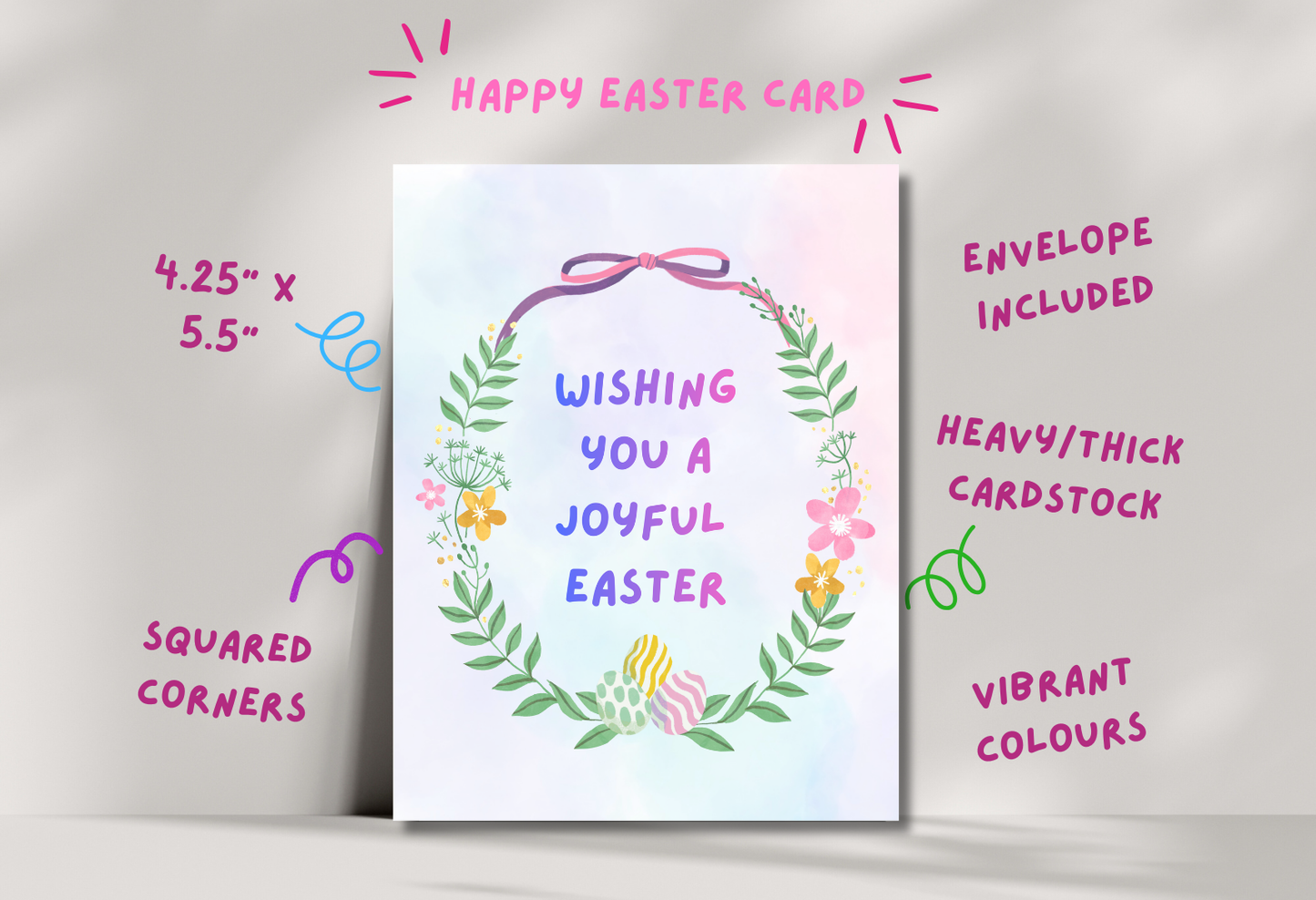 Happy easter - greeting card