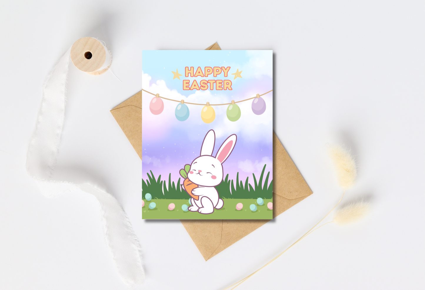 Happy easter - greeting card