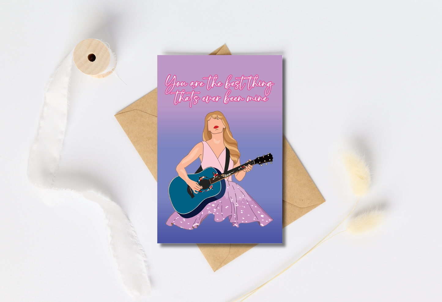 You're the best thing that's happened to me  - Taylor Swift Greeting card