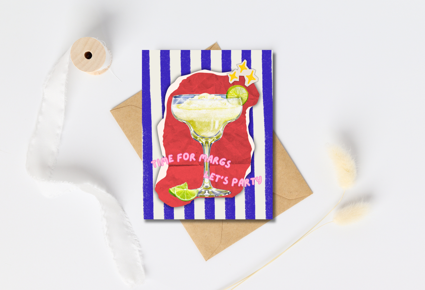 Time for Margs - Margarita - Cocktail greeting card