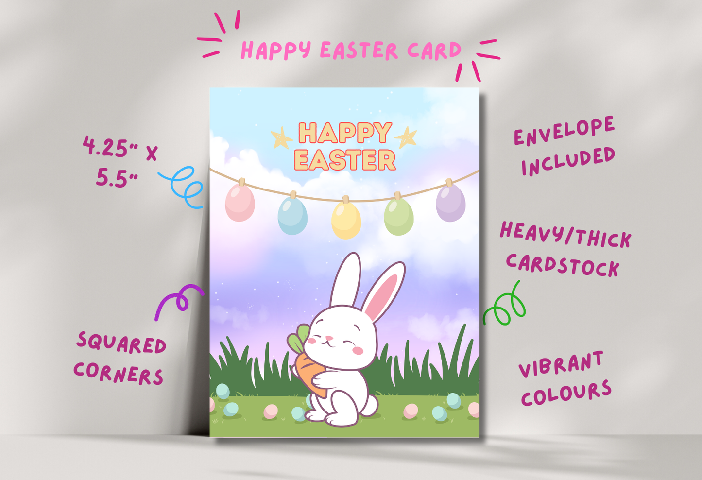 Happy easter - greeting card