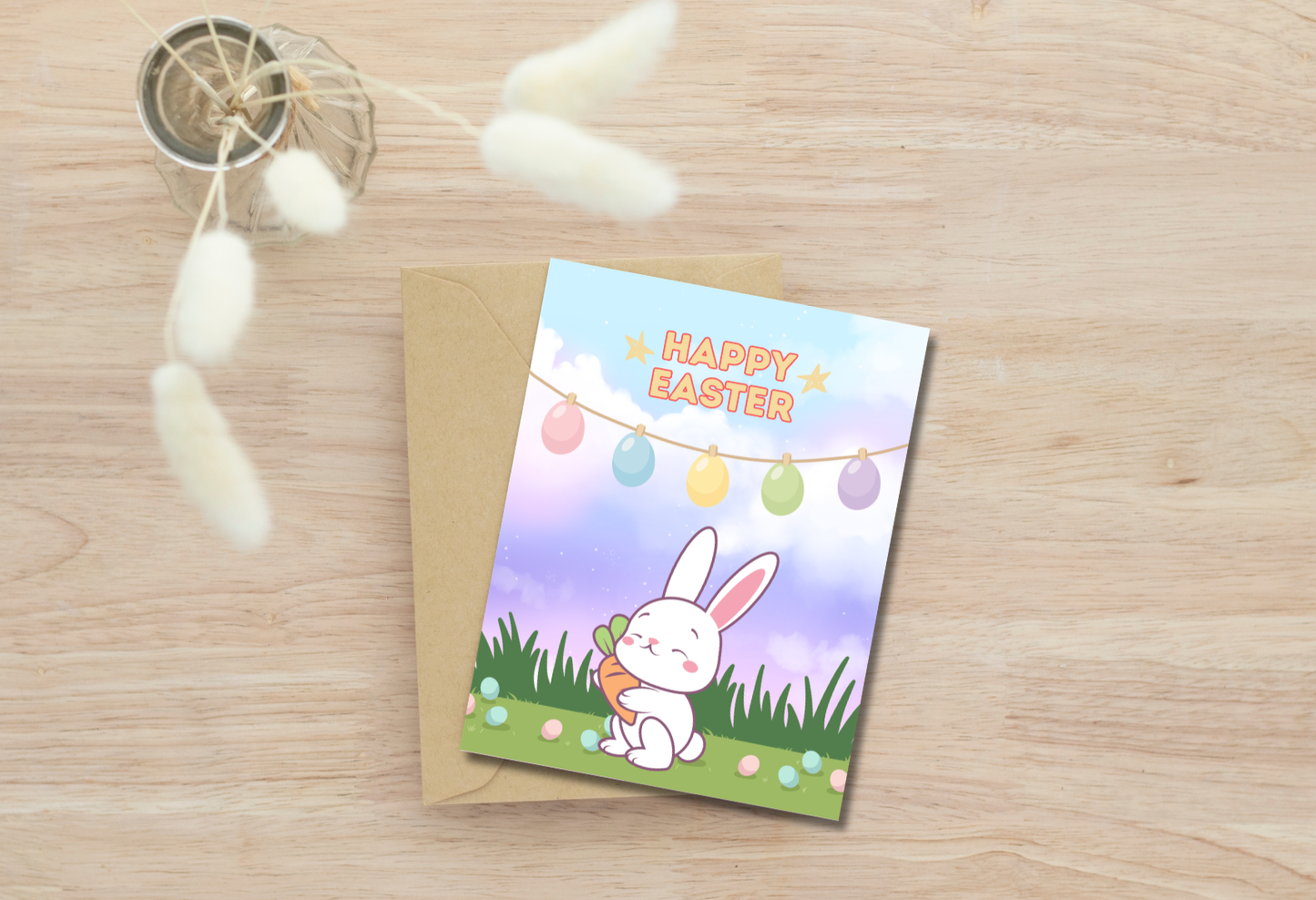 Happy easter - greeting card