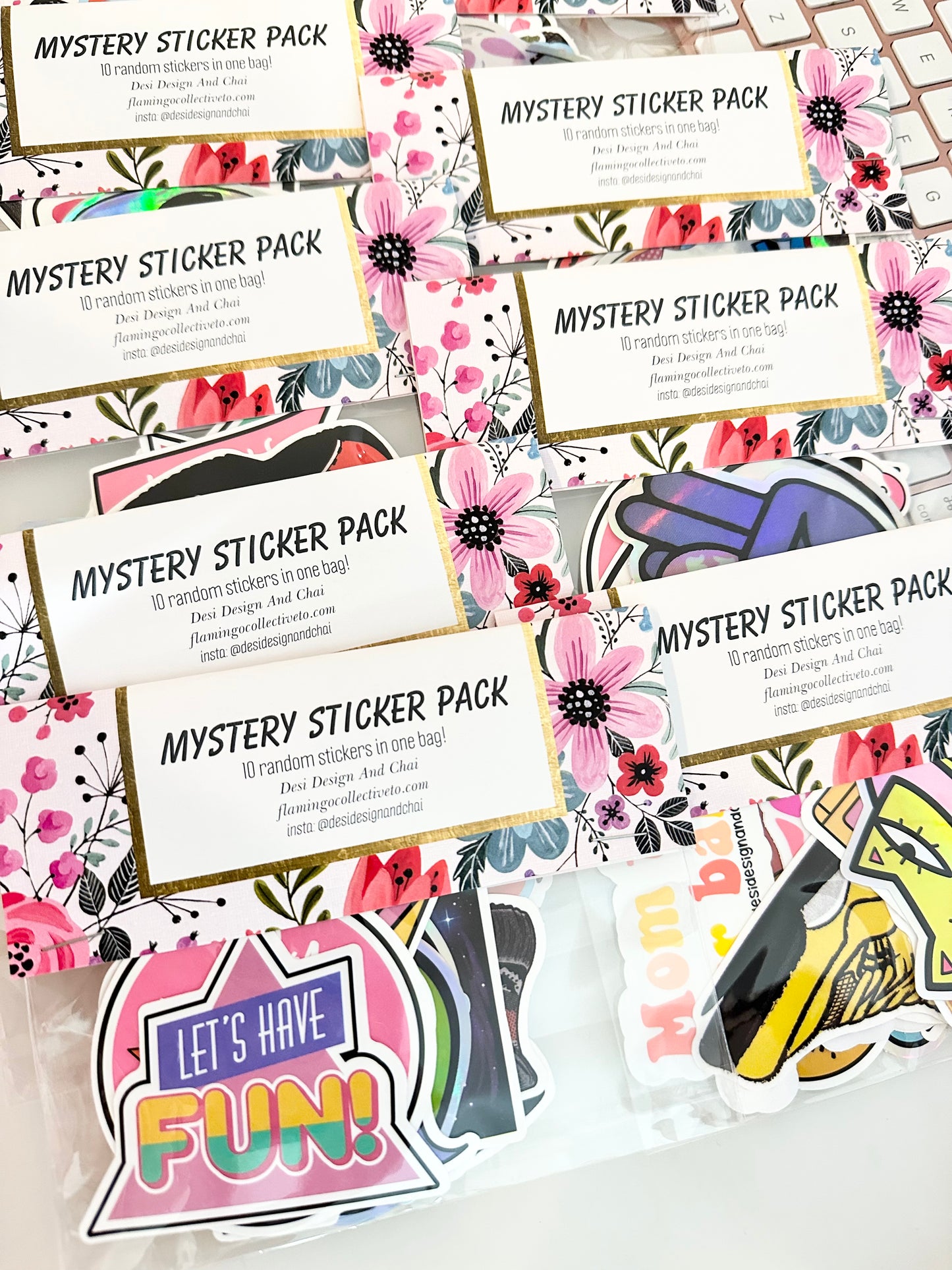 Mystery sticker pack