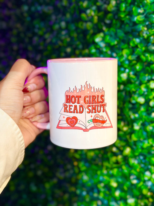 Hot girls read smut Cup | 11oz | Mug