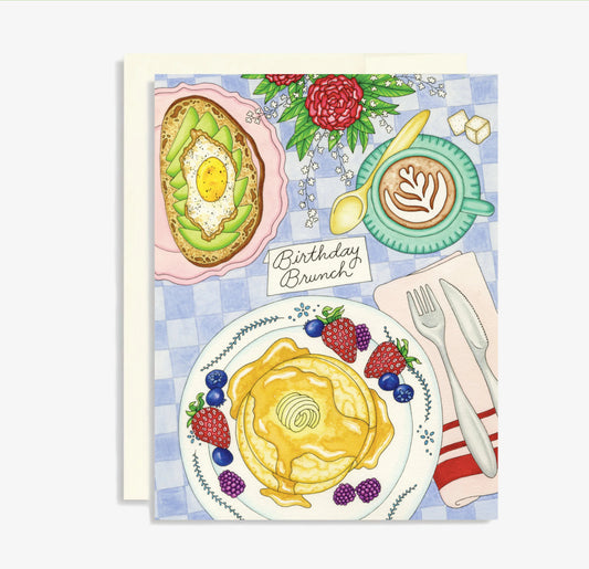 Birthday brunch greeting card