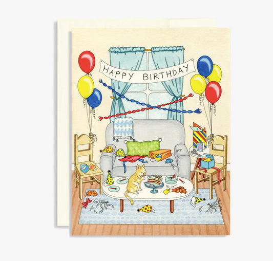 Birthday aftermath greeting card