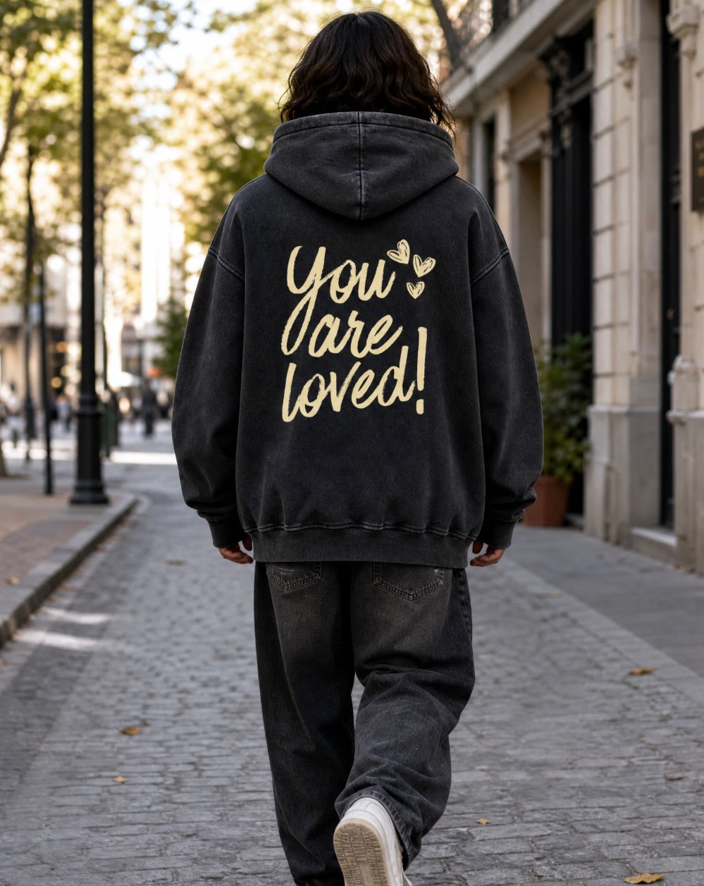 “You are loved” zip up hoodie