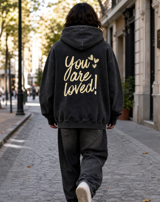 “You are loved” zip up hoodie