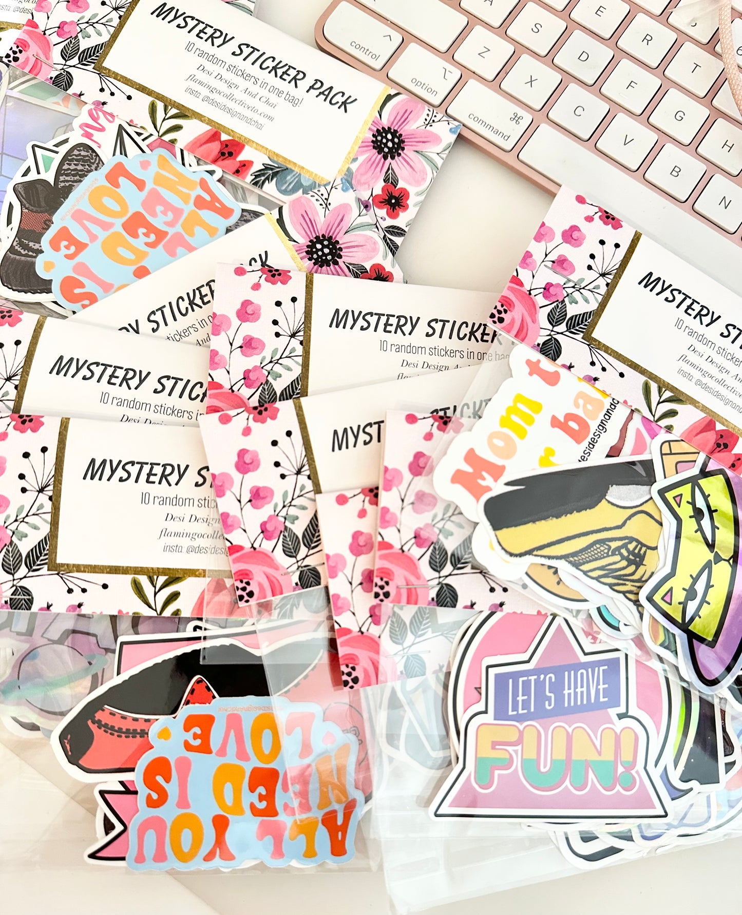 Mystery sticker pack