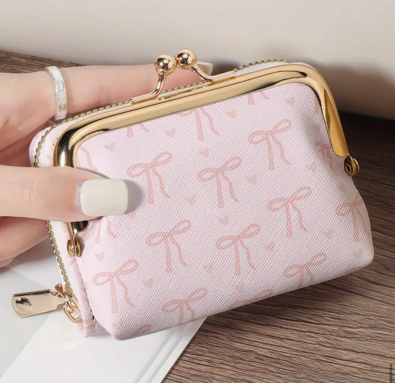Pink Bows wallet