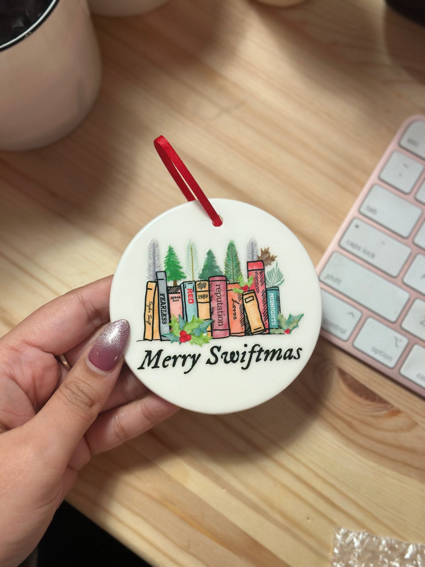 Merry Swiftmas Ceramic ornament