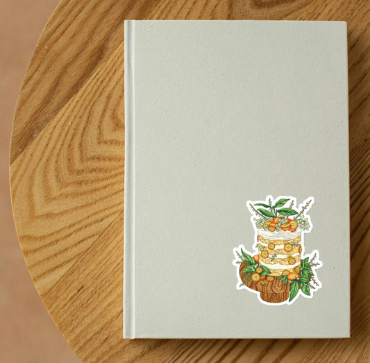 Clementine cake sticker