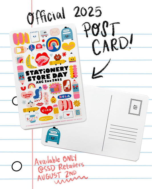 Stationery store day ‘25 official 2025 post card SSD