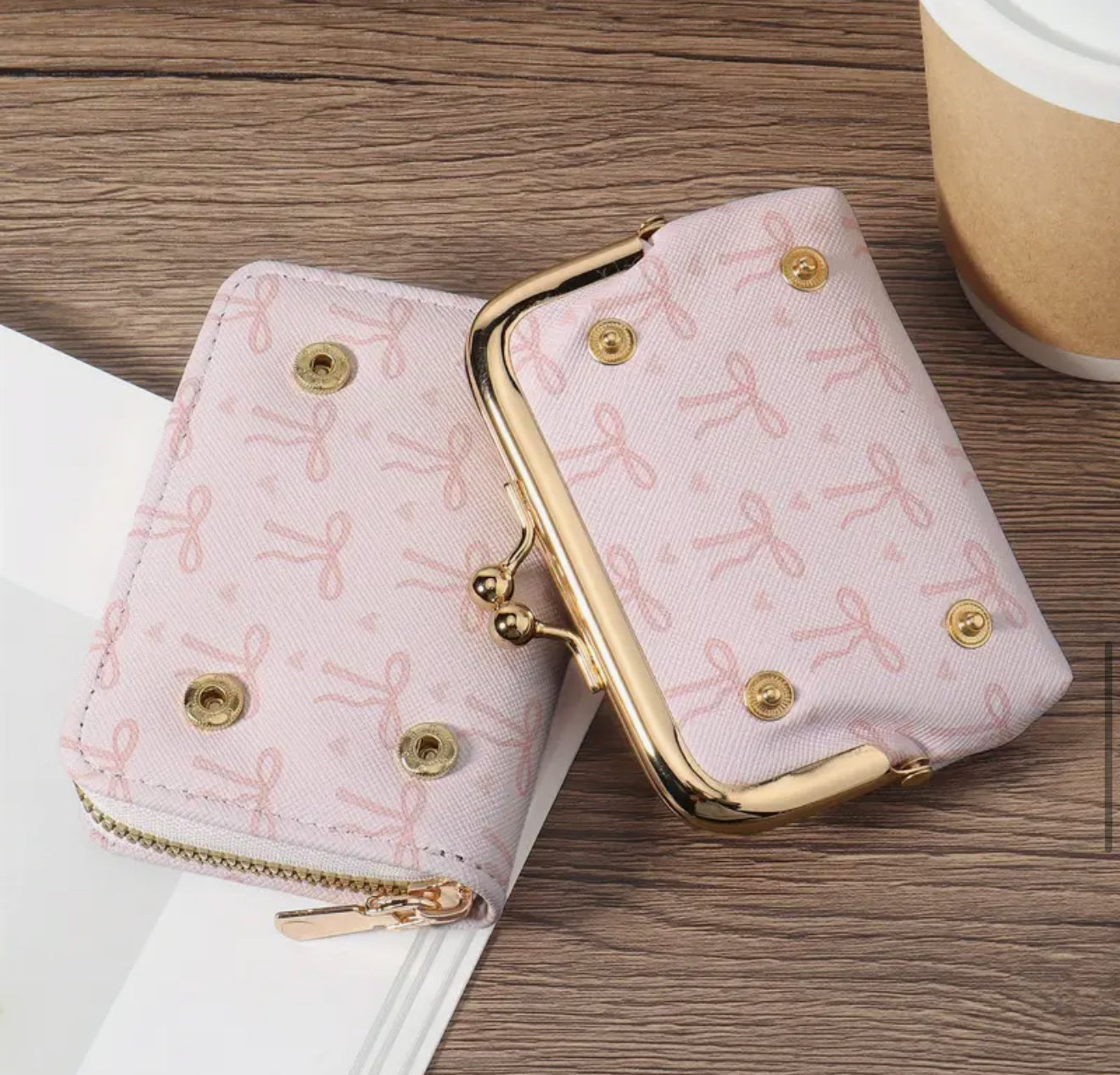 Pink Bows wallet