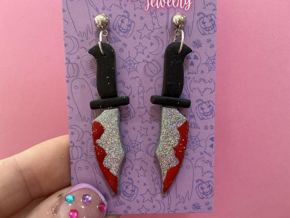 NRJ135 Bloody Knife Earrings