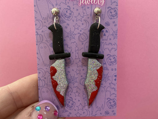 NRJ135 Bloody Knife Earrings