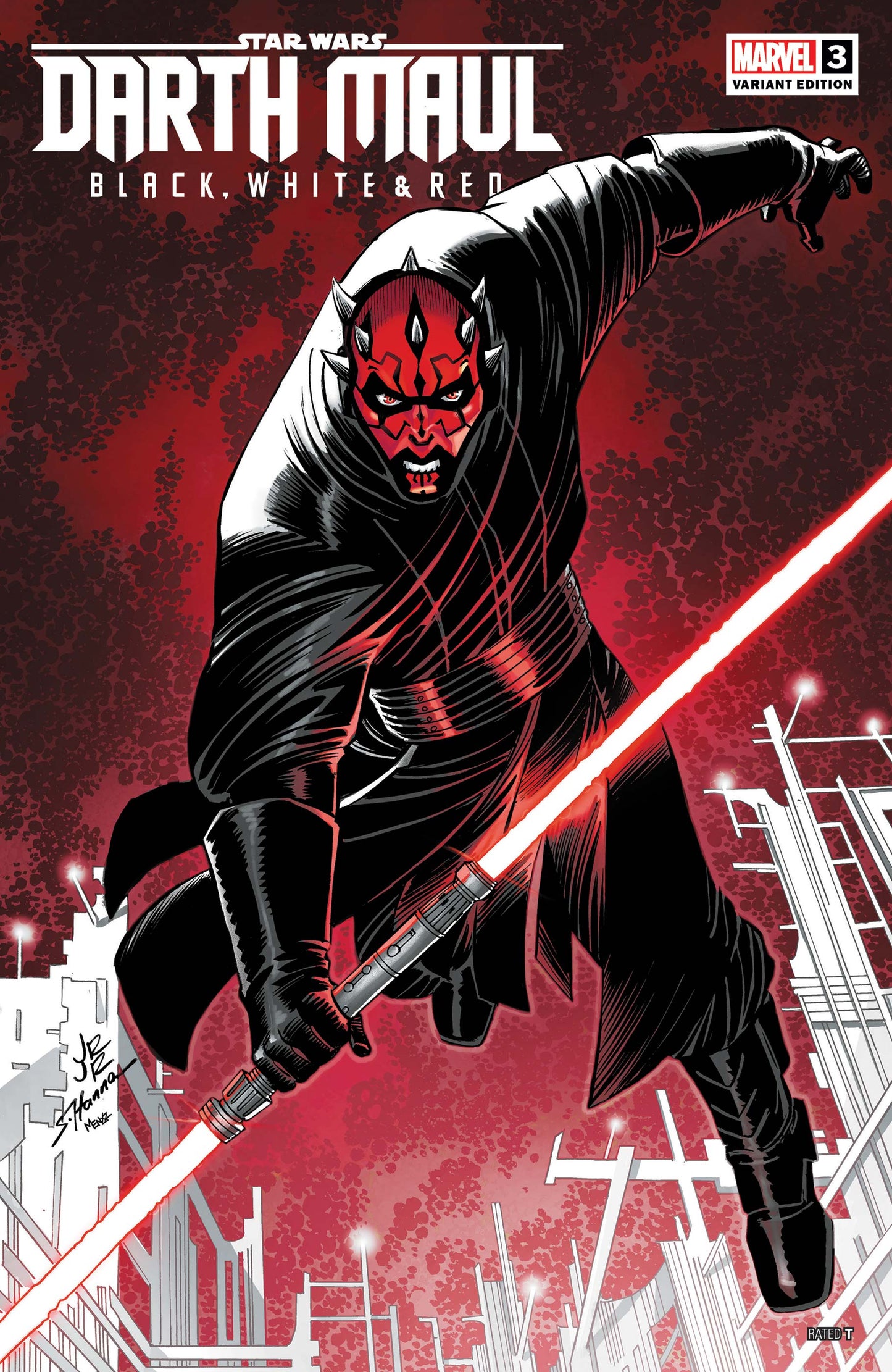 STAR WARS: DARTH MAUL - BLACK, WHITE & RED (2024) #3 (VARIANT)