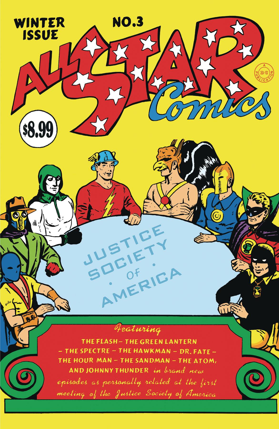 ALL-STAR COMICS #3 FACSIMILE EDITION CVR B HIBBARD FOIL VAR