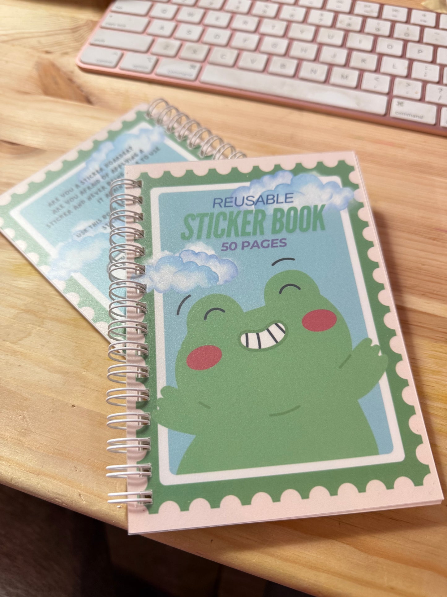 Reusable sticker book - Froggy