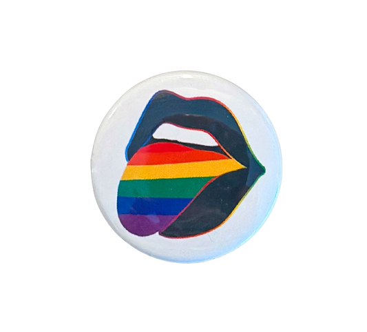 Tongue pride- button pin