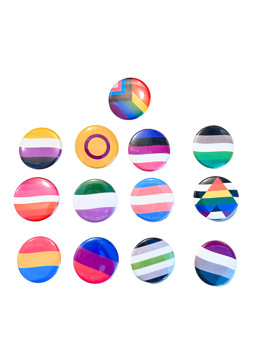 Pride flags button pins