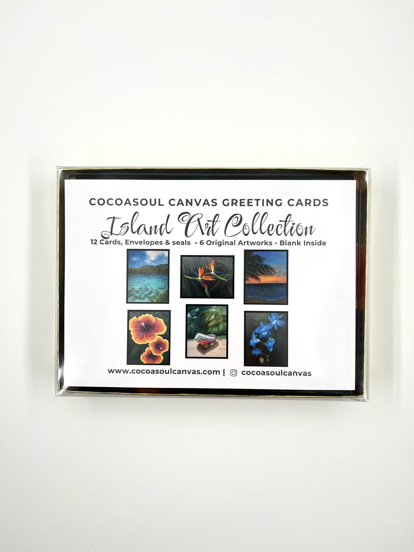CSCV 1111  Island Art Greeting Card Collection - 12 pack