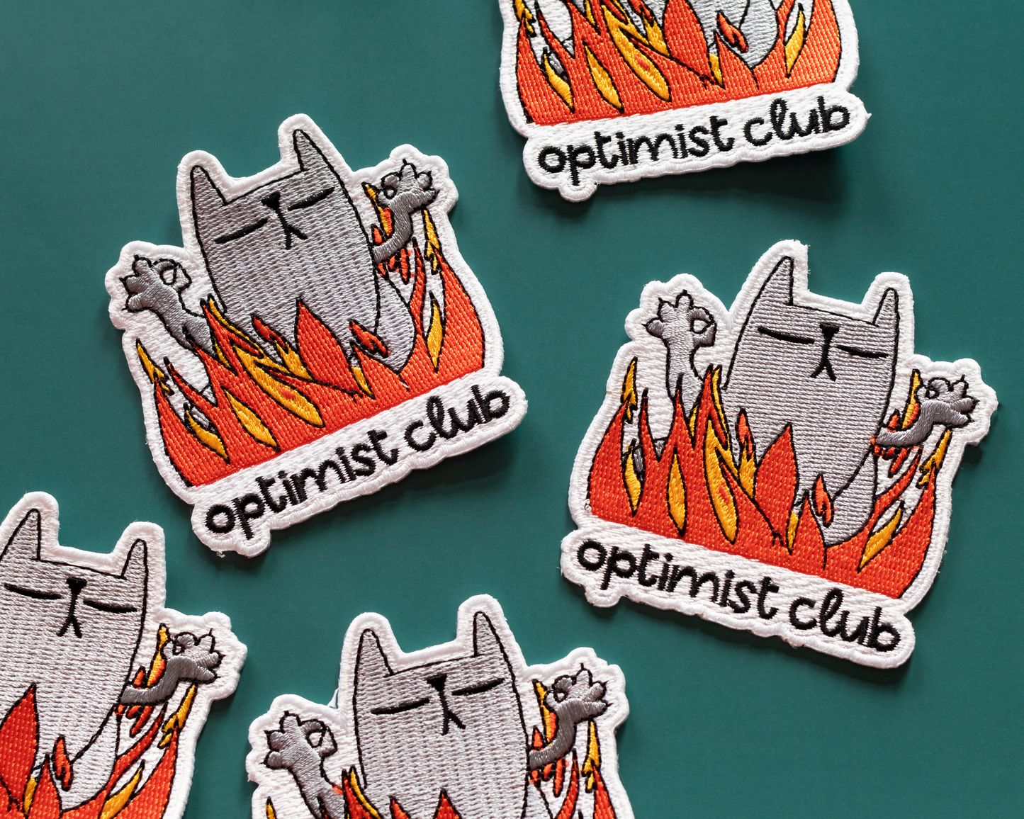 Optimist cat Patch