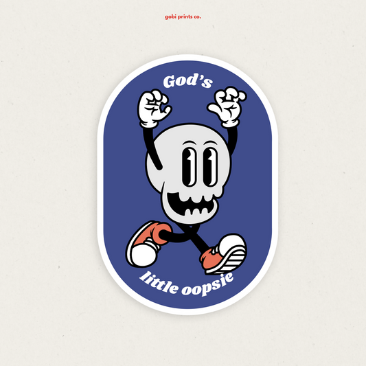 GBC - S10 God's little oopsie vinyl sticker