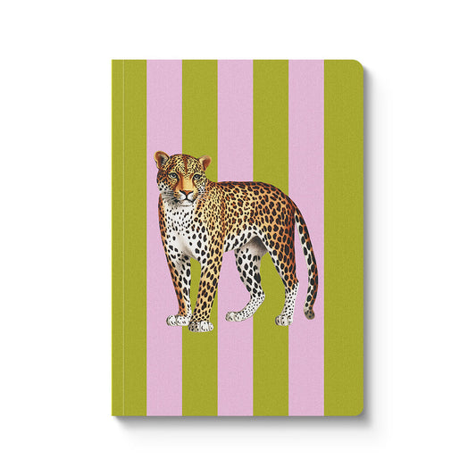 Striped Leopard A5 Perfect Bound Notebook