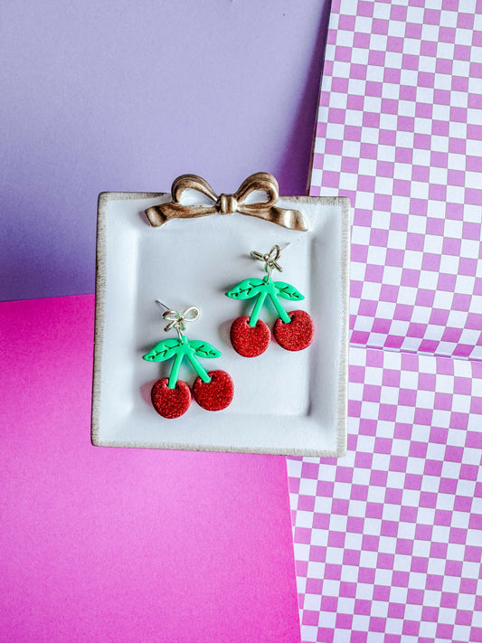 NRJ108 Cherry Earrings