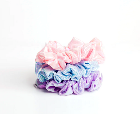 LIMN Unicorn dust lycra scrunchies