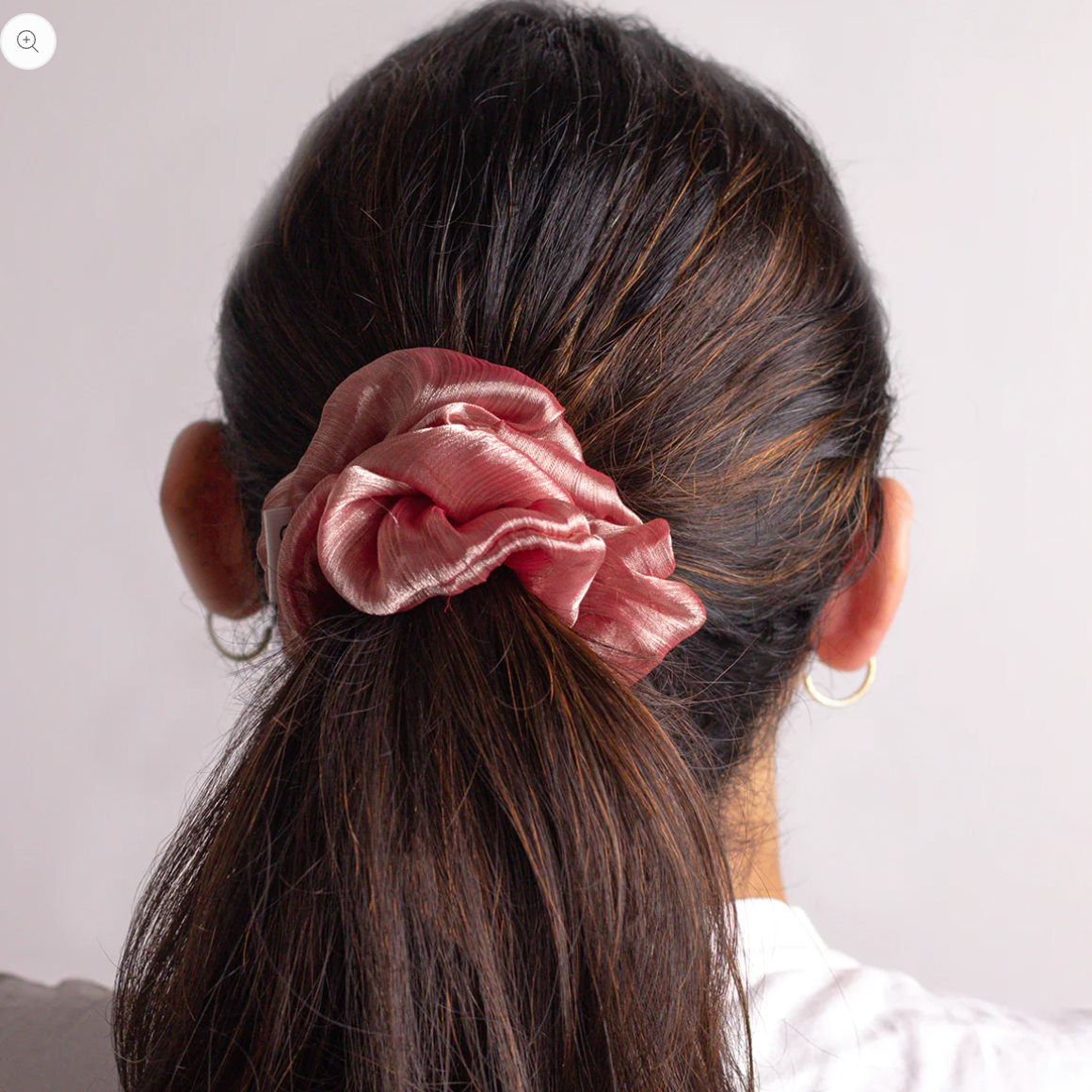 LIMN Cotton wrinkle crush scrunchies