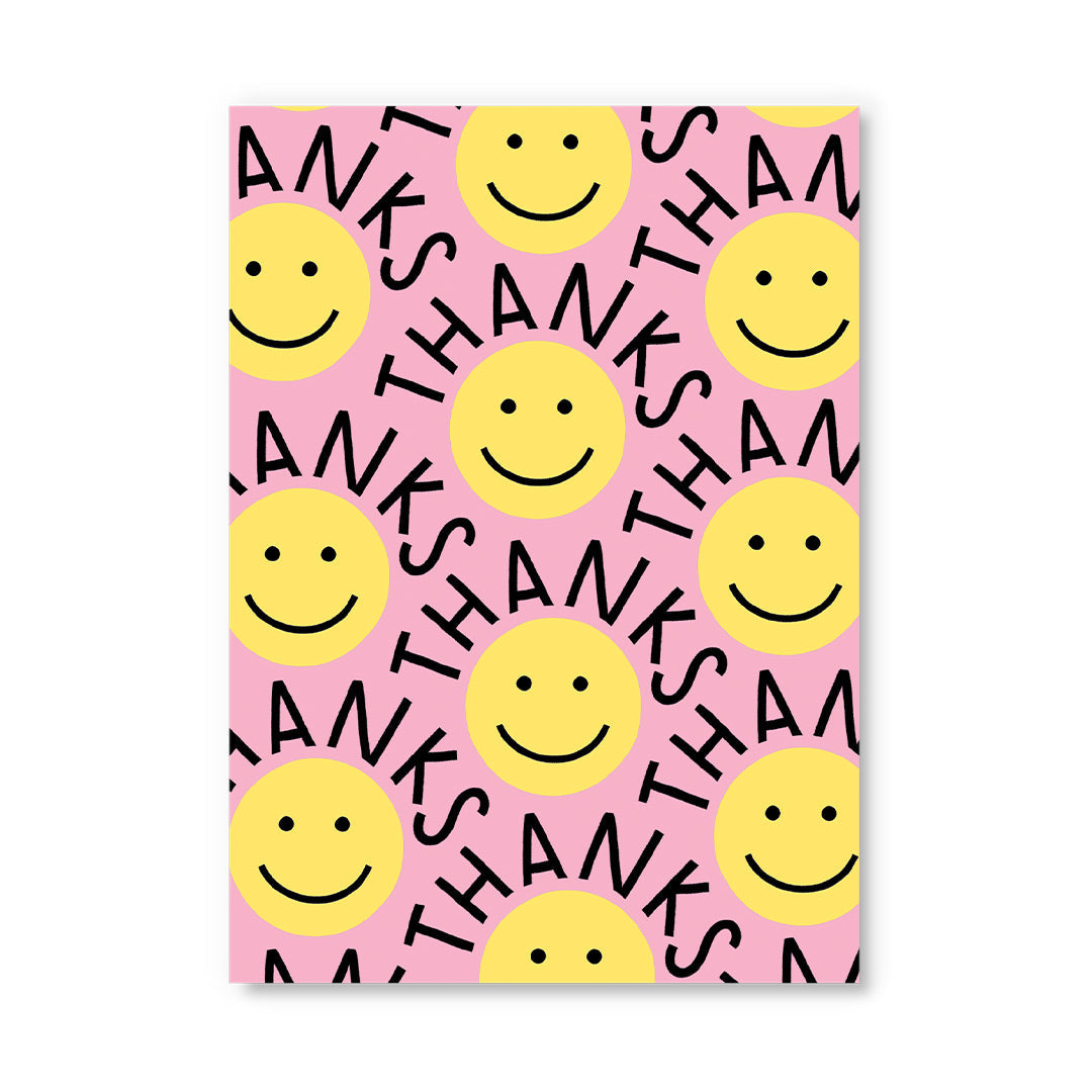 Thank You Smiley Postcard