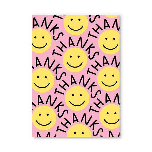 Thank You Smiley Postcard
