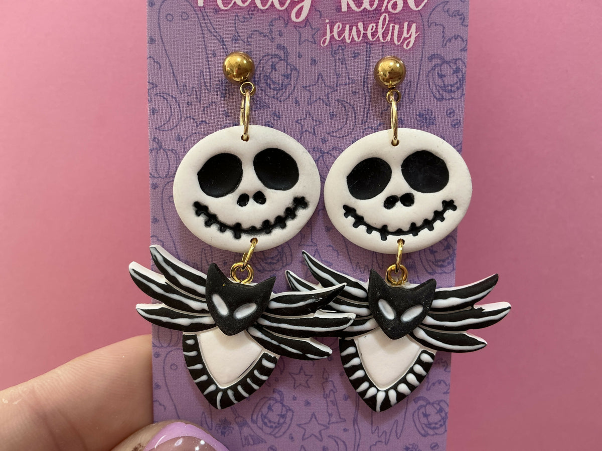 NRJ137 Pumpkin King Earrings