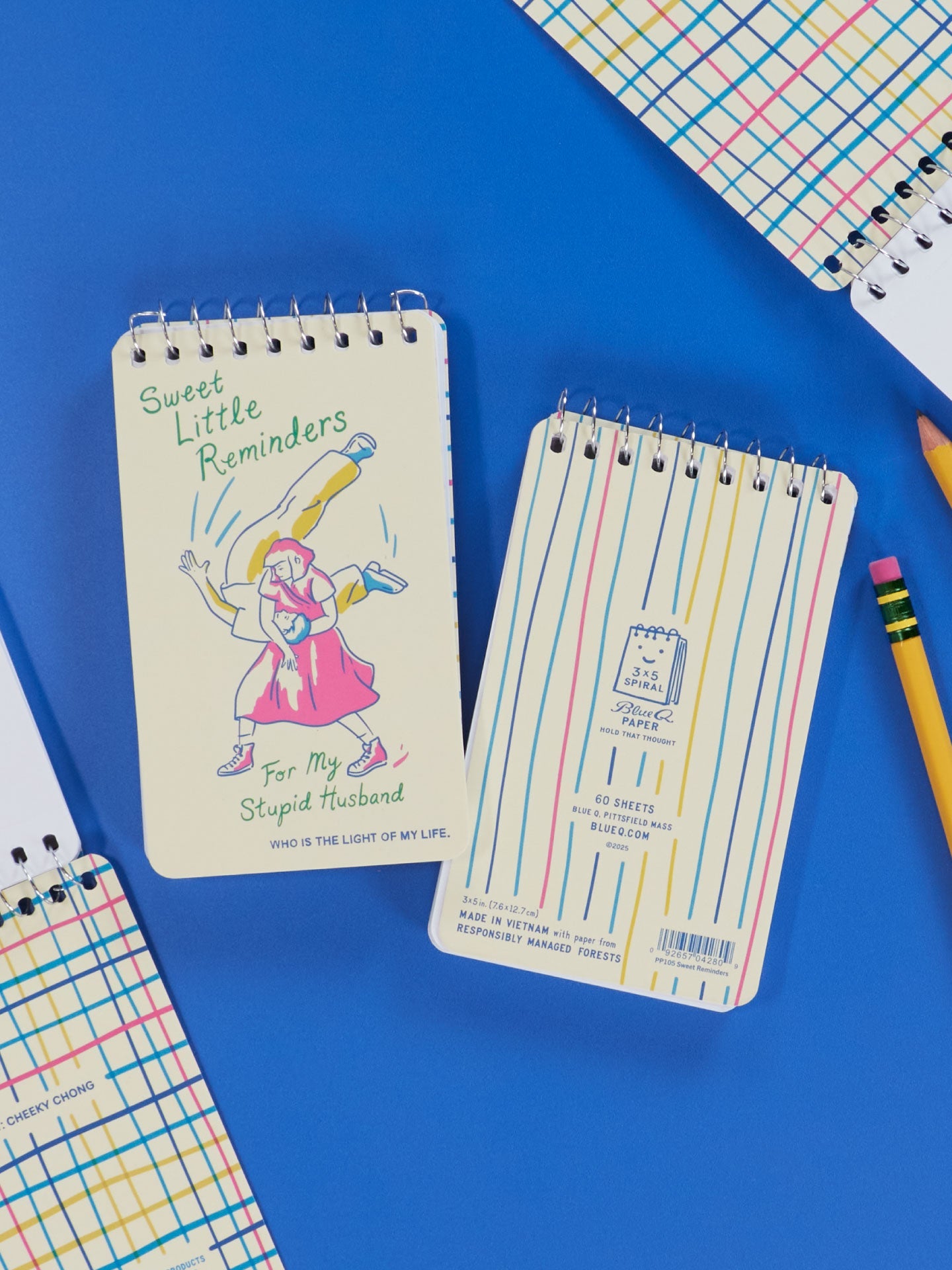 Sweet Little Reminders For My Stupid Husband 3x5 Spiral Notebook