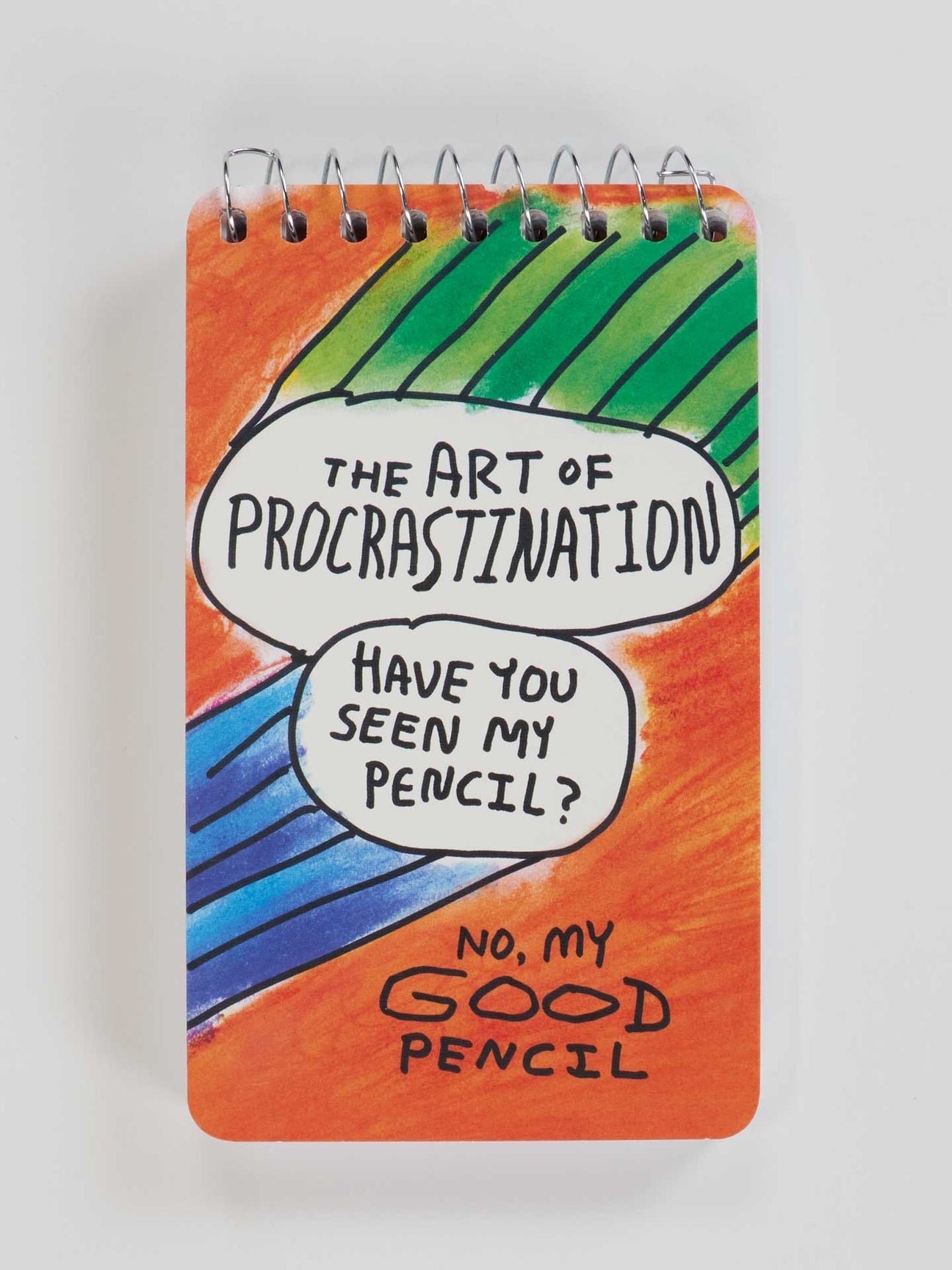The Art Of Procrastination. Have You Seen My Pencil? No, My Good Pencil 3x5 Spiral Notebook