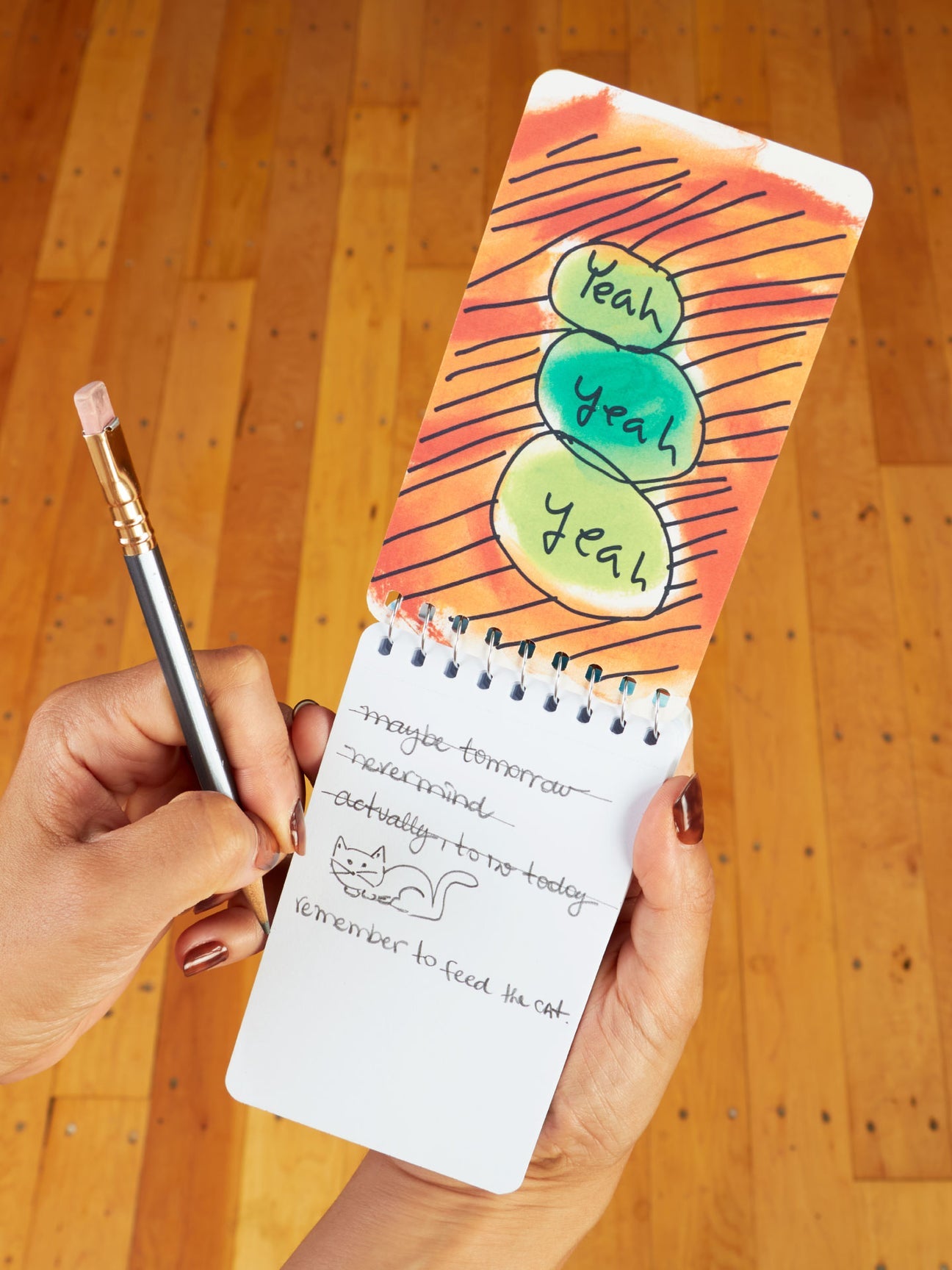 The Art Of Procrastination. Have You Seen My Pencil? No, My Good Pencil 3x5 Spiral Notebook