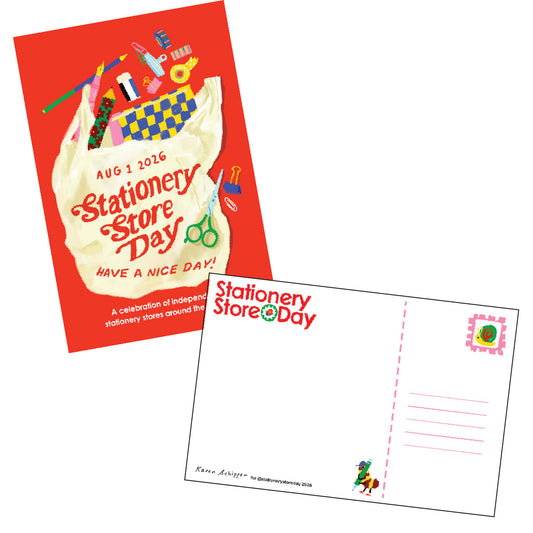 Stationery Store Day '26 - 2026 Poster Postcard 3 SSD